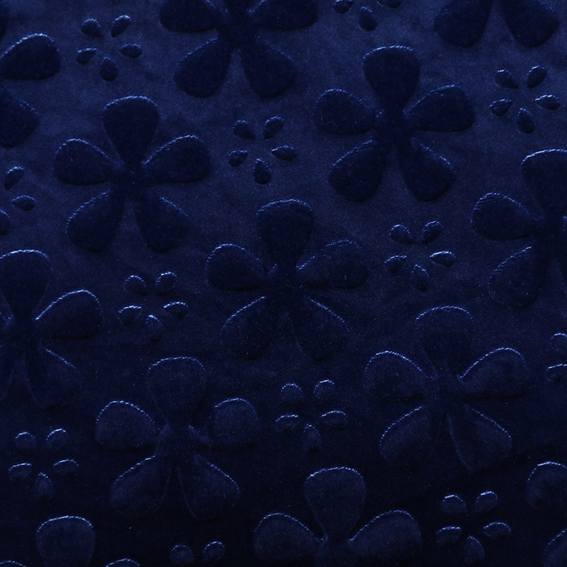 Tela de Cubierta de Cojín en Relieve Azul de Fabricante de Tejido de Casa Personalizada
